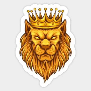 Lion King Golden Crown Sticker